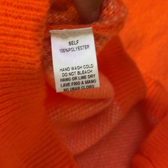 Talulah Smiley Face Orange Sweater sz M - Picture 7 of 8